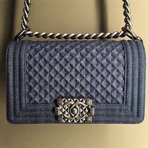 boy chanel denim diamond quilted bag